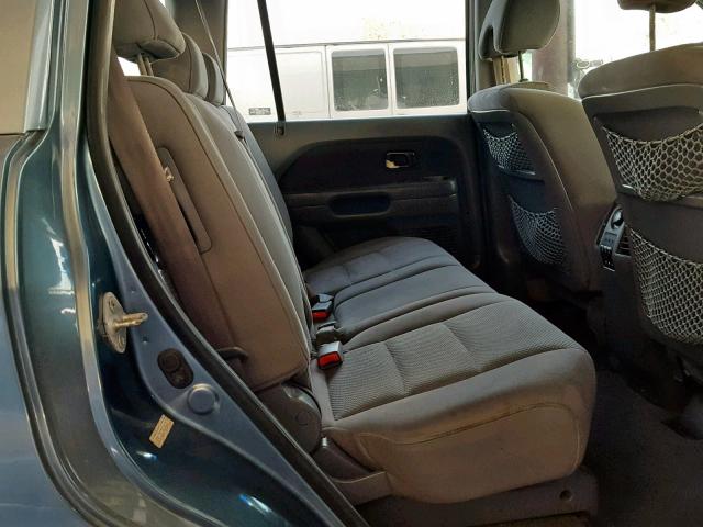 5FNYF28378B004202 - 2008 HONDA PILOT SE BLUE photo 6