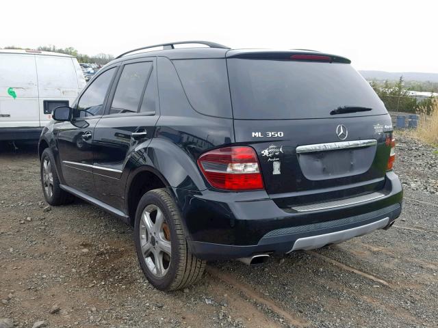 4JGBB86EX8A420645 - 2008 MERCEDES-BENZ ML 350 BLACK photo 3