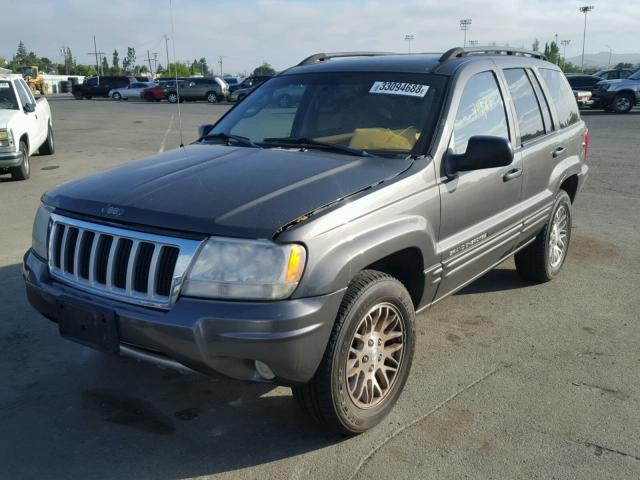 1J8GX58N64C385844 - 2004 JEEP GRAND CHER GRAY photo 2