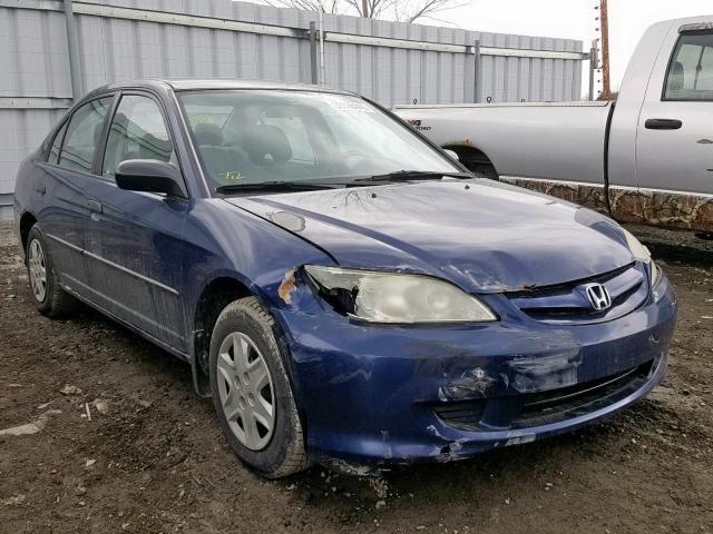 2HGES16354H935377 - 2004 HONDA CIVIC DX V BLUE photo 1