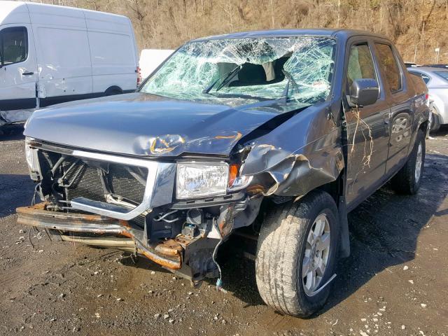 5FPYK1F44CB453628 - 2012 HONDA RIDGELINE GRAY photo 2