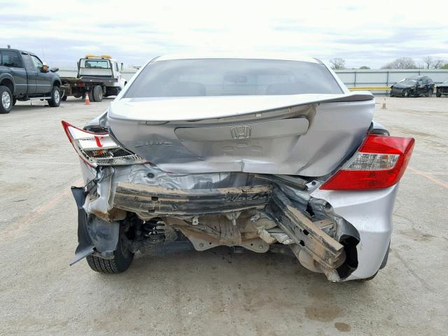 2HGFB2F91CH510879 - 2012 HONDA CIVIC EXL SILVER photo 9