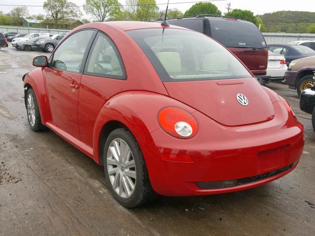 3VWRW31C88M516743 - 2008 VOLKSWAGEN NEW BEETLE წითელი ფოტო 3