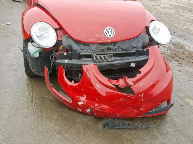 3VWRW31C88M516743 - 2008 VOLKSWAGEN NEW BEETLE წითელი ფოტო 9
