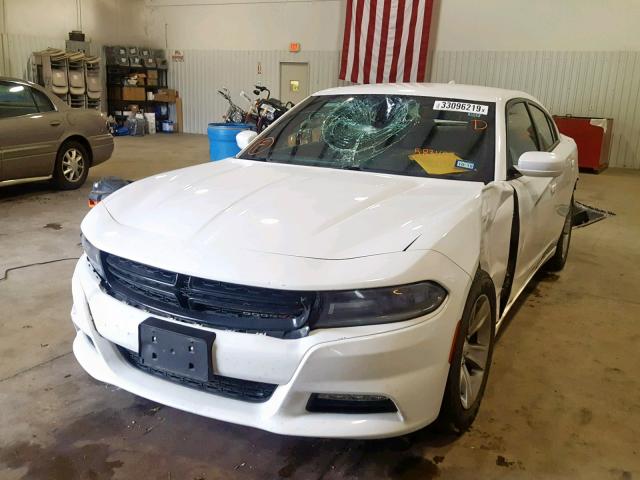 2C3CDXHG8HH583487 - 2017 DODGE CHARGER SX WHITE photo 2