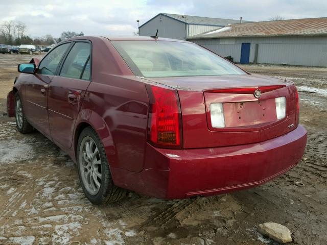 1G6DP567450193438 - 2005 CADILLAC CTS HI FEA MAROON photo 3