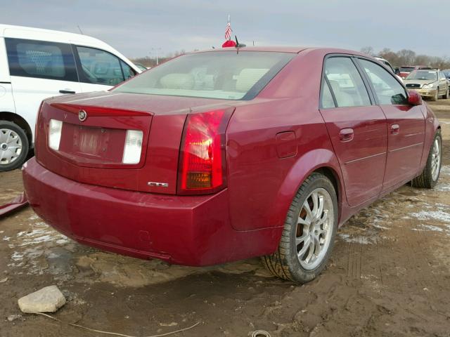 1G6DP567450193438 - 2005 CADILLAC CTS HI FEA MAROON photo 4