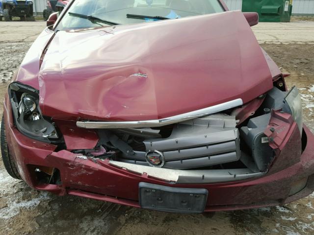 1G6DP567450193438 - 2005 CADILLAC CTS HI FEA MAROON photo 7