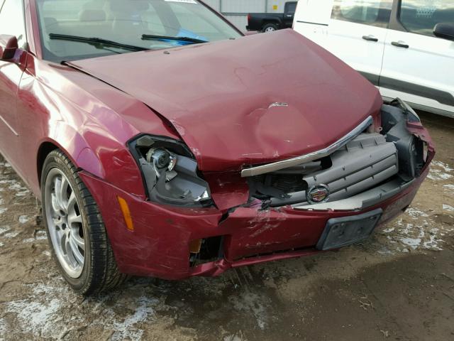 1G6DP567450193438 - 2005 CADILLAC CTS HI FEA MAROON photo 9