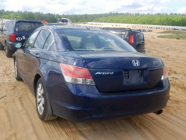 1HGCP2F8XAA133587 - 2010 HONDA ACCORD EXL BLUE photo 3