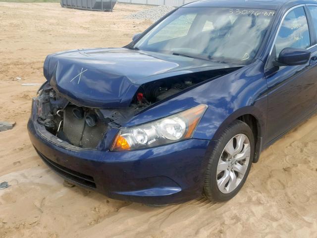 1HGCP2F8XAA133587 - 2010 HONDA ACCORD EXL BLUE photo 9