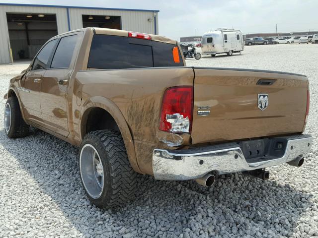 1C6RD6NTXCS189225 - 2012 DODGE RAM 1500 L BROWN photo 3