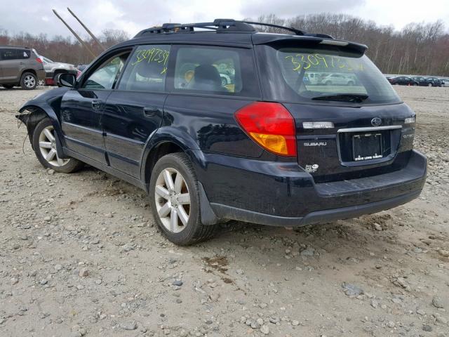 4S4BP62C577325951 - 2007 SUBARU OUTBACK OU BLACK photo 3