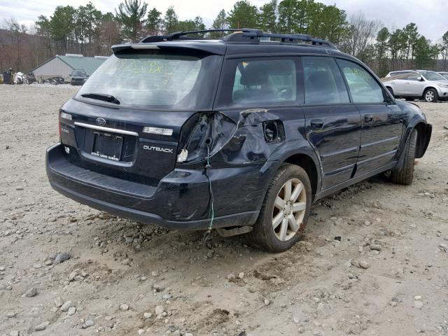 4S4BP62C577325951 - 2007 SUBARU OUTBACK OU BLACK photo 4