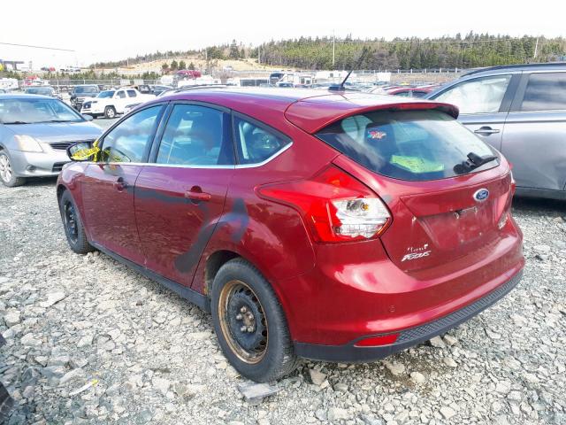 1FADP3N25DL101375 - 2013 FORD FOCUS TITA RED photo 3