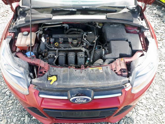 1FADP3N25DL101375 - 2013 FORD FOCUS TITA RED photo 7