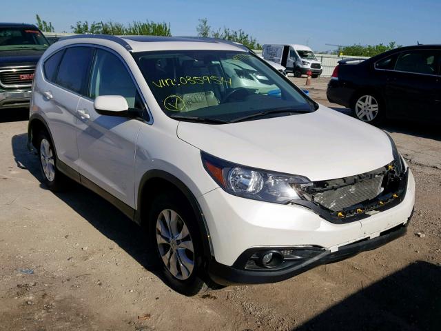 5J6RM4H76EL035954 - 2014 HONDA CR-V EXL WHITE photo 1