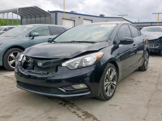 KNAFX4A8XG5515633 - 2016 KIA FORTE EX BLACK photo 2