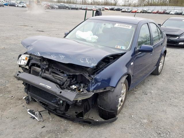 3VWVH69M33M109848 - 2003 VOLKSWAGEN JETTA GLI BLUE photo 2