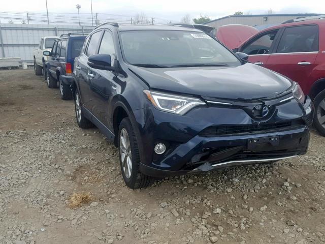 JTMDJREV0HD064180 - 2017 TOYOTA RAV4 HV LI BLUE photo 1