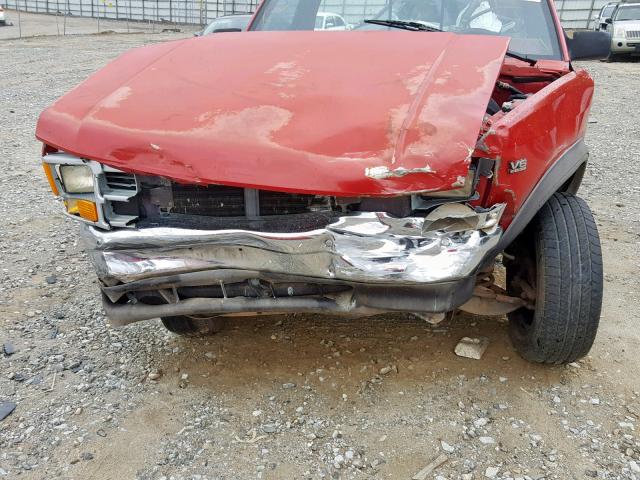 1B7FL26X8MS323854 - 1991 DODGE DAKOTA RED photo 9