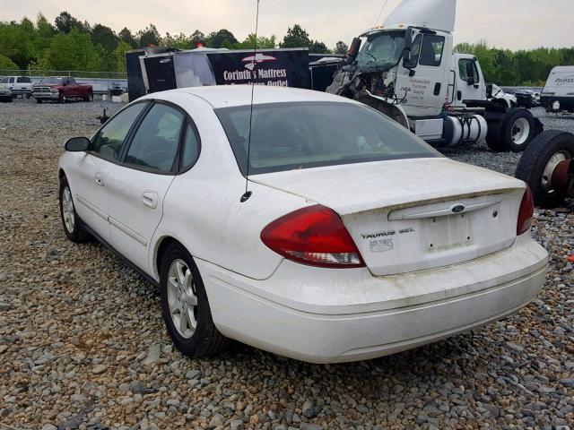 1FAFP56235A266695 - 2005 FORD TAURUS SEL WHITE photo 3