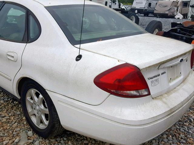 1FAFP56235A266695 - 2005 FORD TAURUS SEL WHITE photo 9