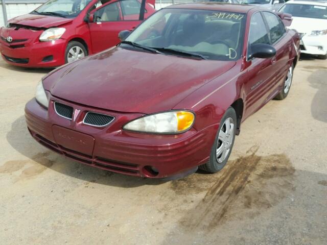 1G2NE52F92C172698 - 2002 PONTIAC GRAND AM S BURGUNDY photo 2