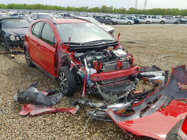 JTDKDTB36J1604234 - 2018 TOYOTA PRIUS C RED photo 1