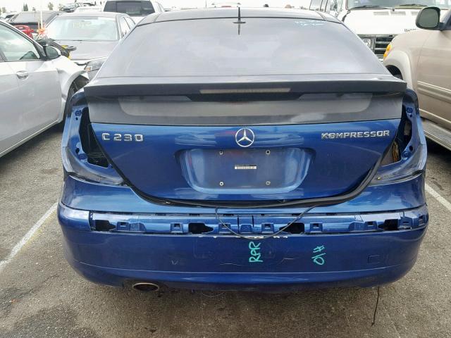 WDBRN47J32A175076 - 2002 MERCEDES-BENZ C 230K SPO BLUE photo 9