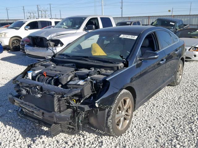 5NPE34AF6JH604292 - 2018 HYUNDAI SONATA SPO BLACK photo 2