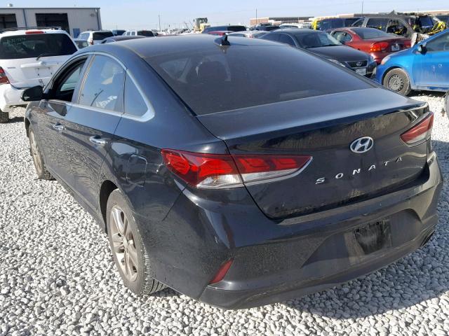 5NPE34AF6JH604292 - 2018 HYUNDAI SONATA SPO BLACK photo 3