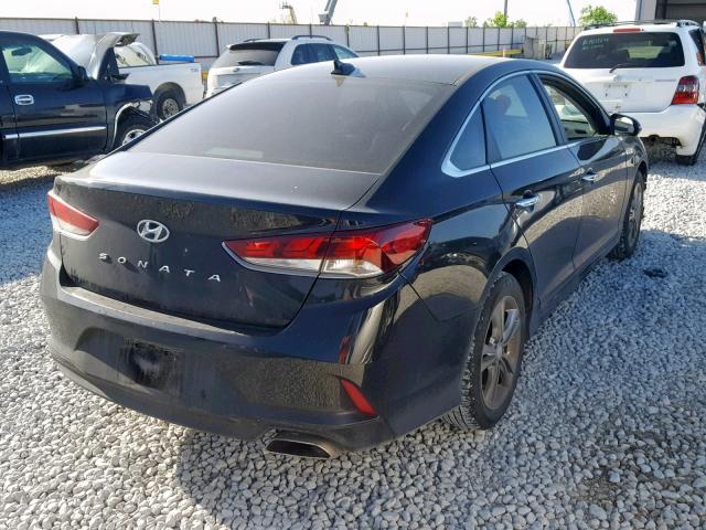 5NPE34AF6JH604292 - 2018 HYUNDAI SONATA SPO BLACK photo 4