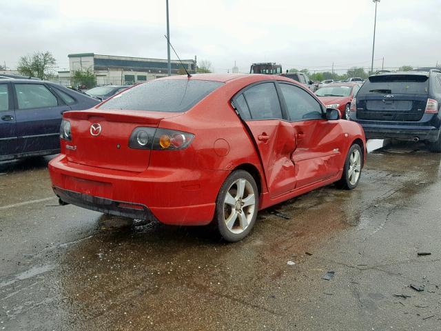 JM1BK123241212379 - 2004 MAZDA 3 S RED photo 4