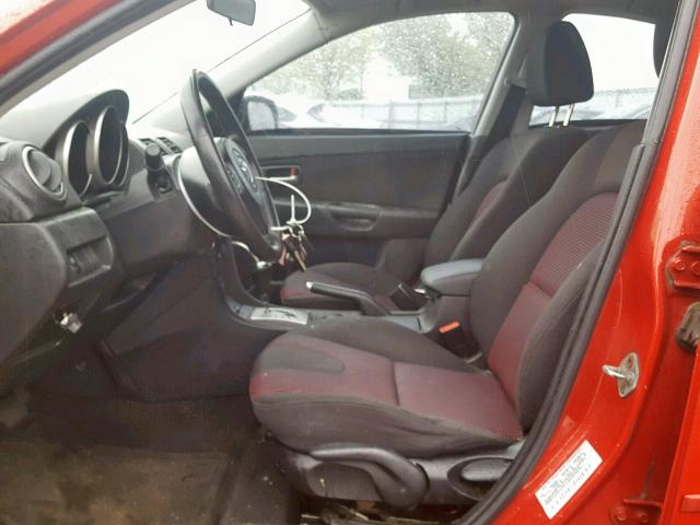 JM1BK123241212379 - 2004 MAZDA 3 S RED photo 5