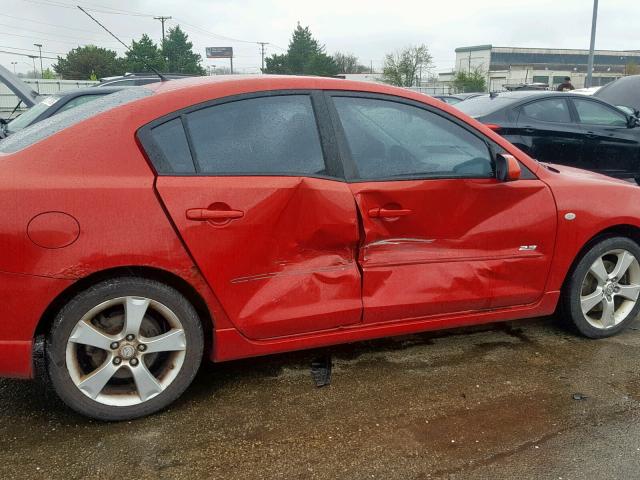 JM1BK123241212379 - 2004 MAZDA 3 S RED photo 9