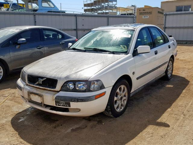 YV1VS295X1F775702 - 2001 VOLVO S40 1.9T WHITE photo 2