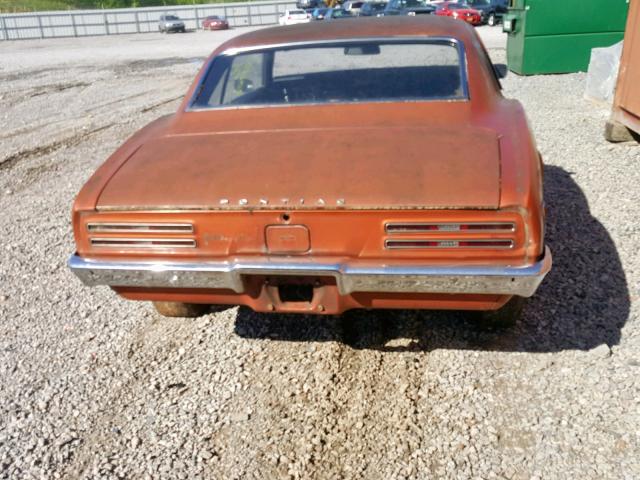 0000223378U153526 - 1968 PONTIAC FIREBIRD ORANGE photo 10