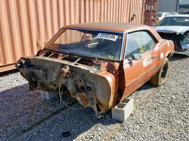 0000223378U153526 - 1968 PONTIAC FIREBIRD ORANGE photo 2