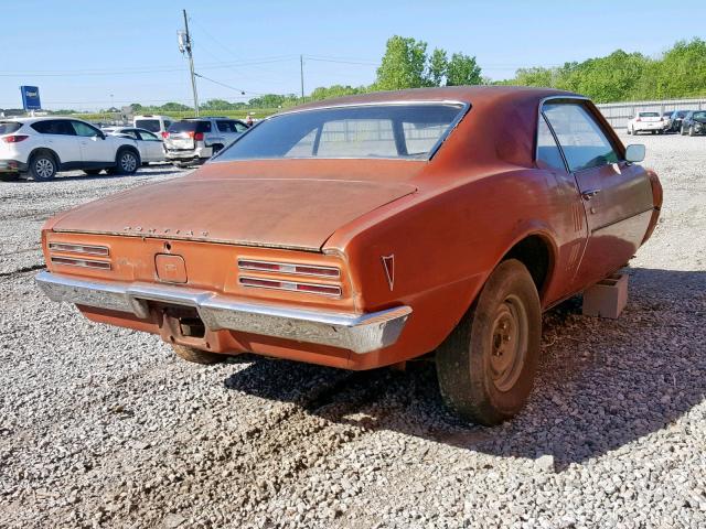 0000223378U153526 - 1968 PONTIAC FIREBIRD ORANGE photo 4