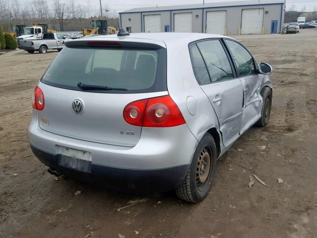 WVWDA71K18W139649 - 2008 VOLKSWAGEN RABBIT SILVER photo 4