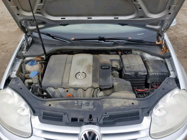 WVWDA71K18W139649 - 2008 VOLKSWAGEN RABBIT SILVER photo 7