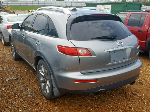 JNRBS08W24X401400 - 2004 INFINITI FX45 GRAY photo 3