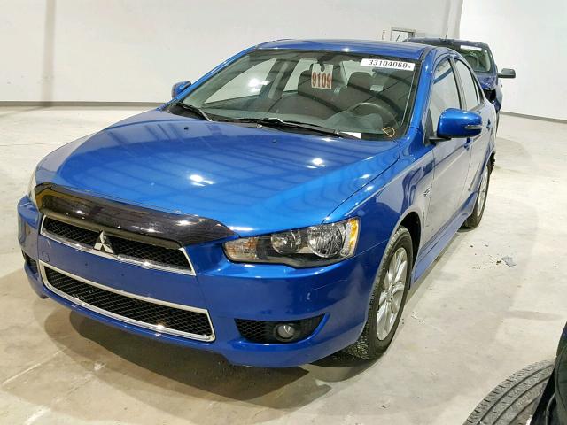 JA32U2FU9FU008407 - 2015 MITSUBISHI LANCER ES BLUE photo 2