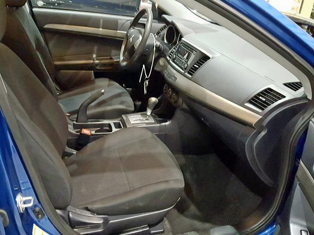 JA32U2FU9FU008407 - 2015 MITSUBISHI LANCER ES BLUE photo 5