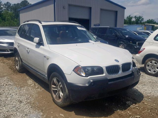 WBXPA93445WD23184 - 2005 BMW X3 3.0I WHITE photo 1