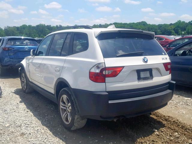 WBXPA93445WD23184 - 2005 BMW X3 3.0I WHITE photo 3