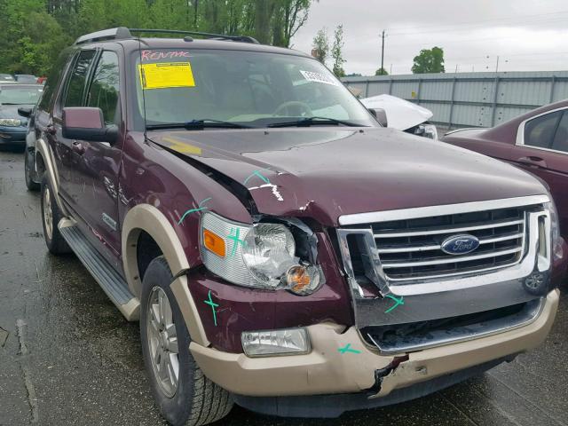 1FMEU64E26UB26392 - 2006 FORD EXPLORER E MAROON photo 1