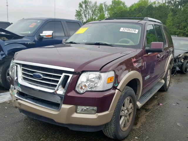 1FMEU64E26UB26392 - 2006 FORD EXPLORER E MAROON photo 2