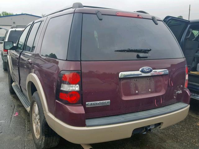 1FMEU64E26UB26392 - 2006 FORD EXPLORER E MAROON photo 3